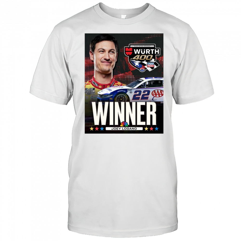 Congratulate Joey Logano Winner NASCAR Cup Series Texas Motor Speedway Wurth 400 t-shirt