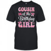 Cousin Of The Birthday Girl Family Pink Coquette Bow shirt