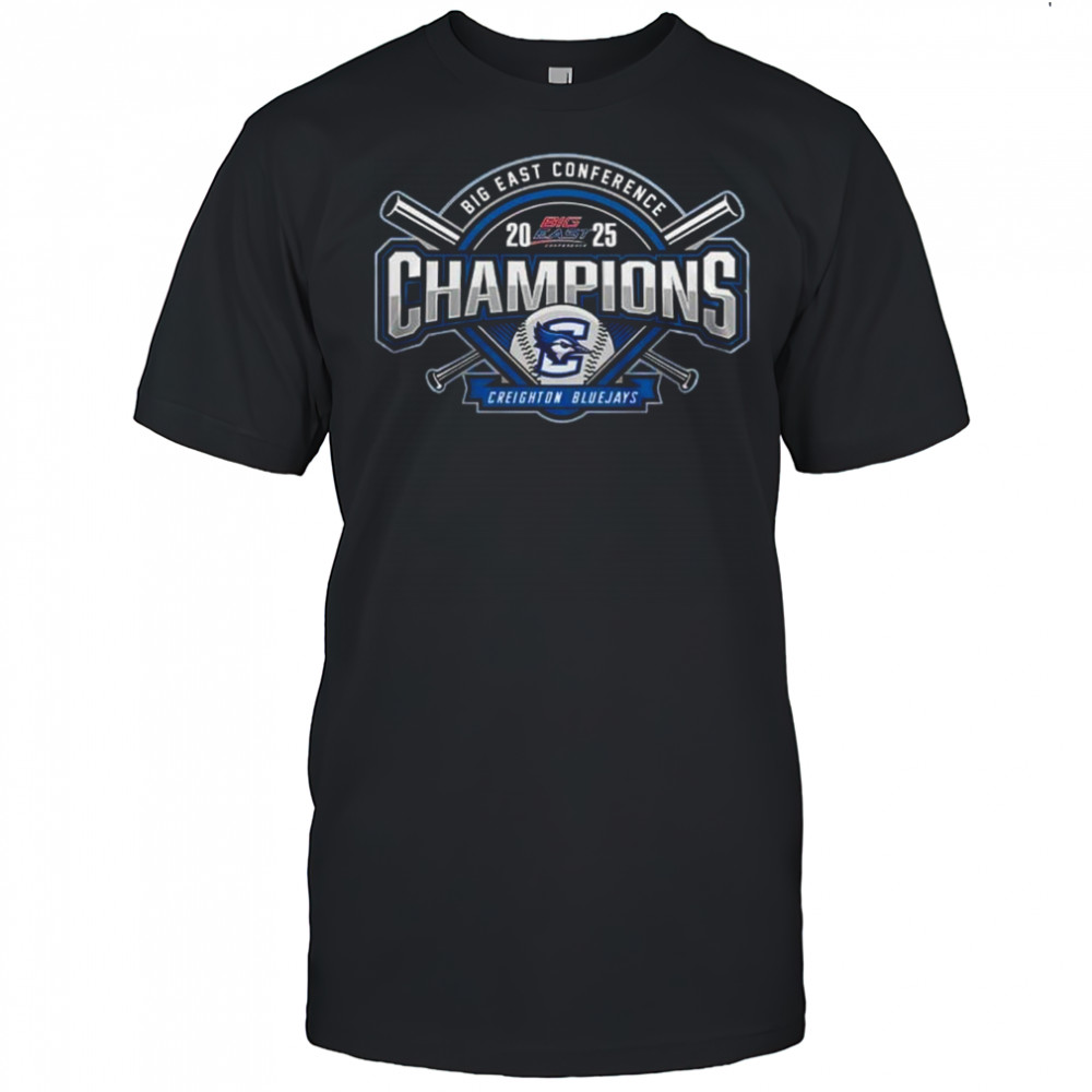 Creighton Bluejays Baseball 2025 Big East Conference Champions Shirt