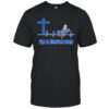 Cross heartbeat Los Angeles Dodgers I’m a simple man shirt