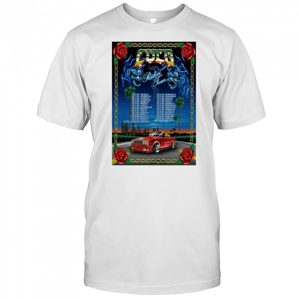 CUCO Ridin’ Tour 2025 Poster shirt