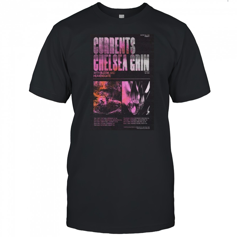 Currents Poster Australia May 2025 Tour Shirt