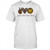 Customized western Michigan broncos peace love shirt