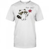 Cute Raccoon flower for you shirt
