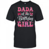 Dada Of The Birthday Girl Family Pink Coquette Bow shirt