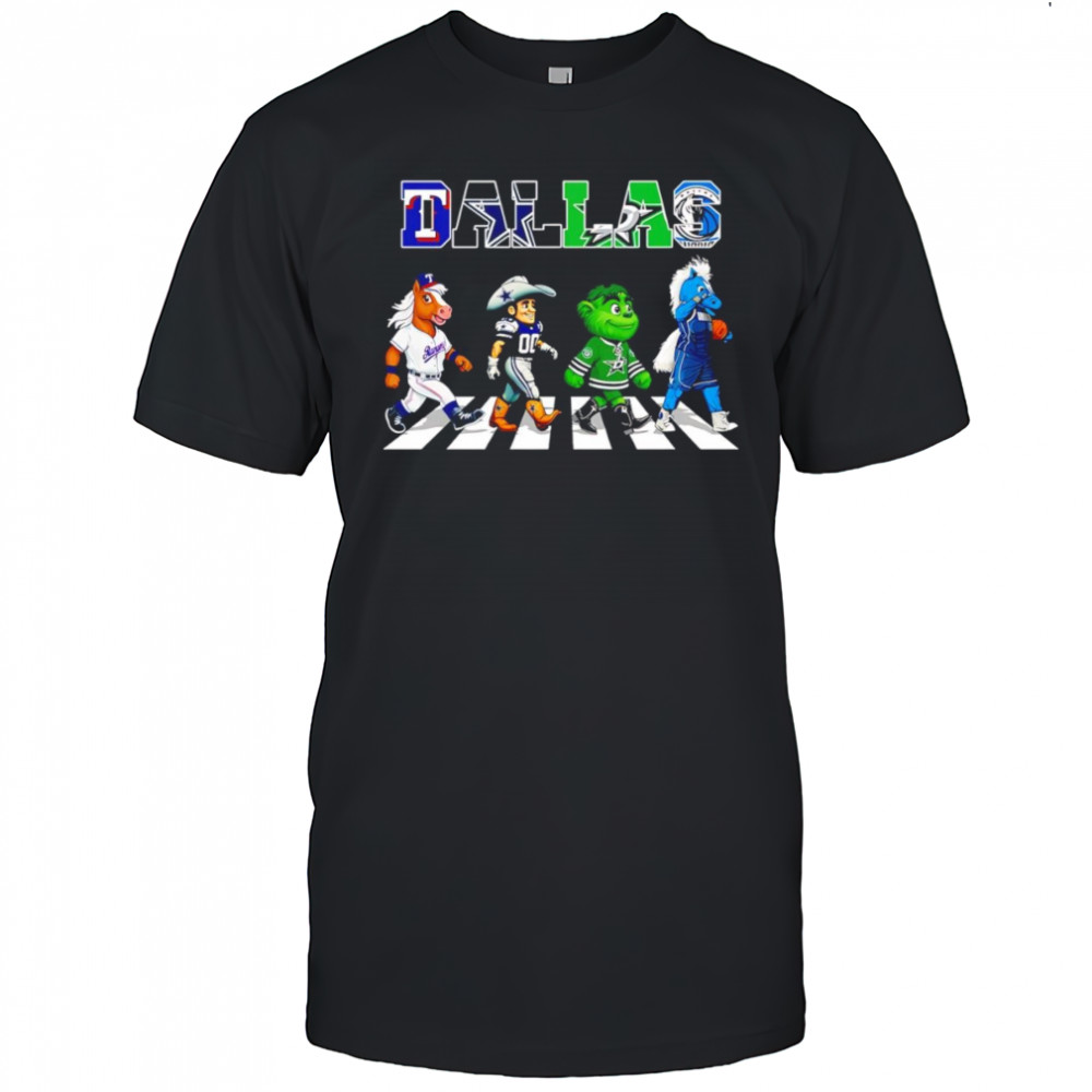 Dallas sports Abbey Road mascot shirt
