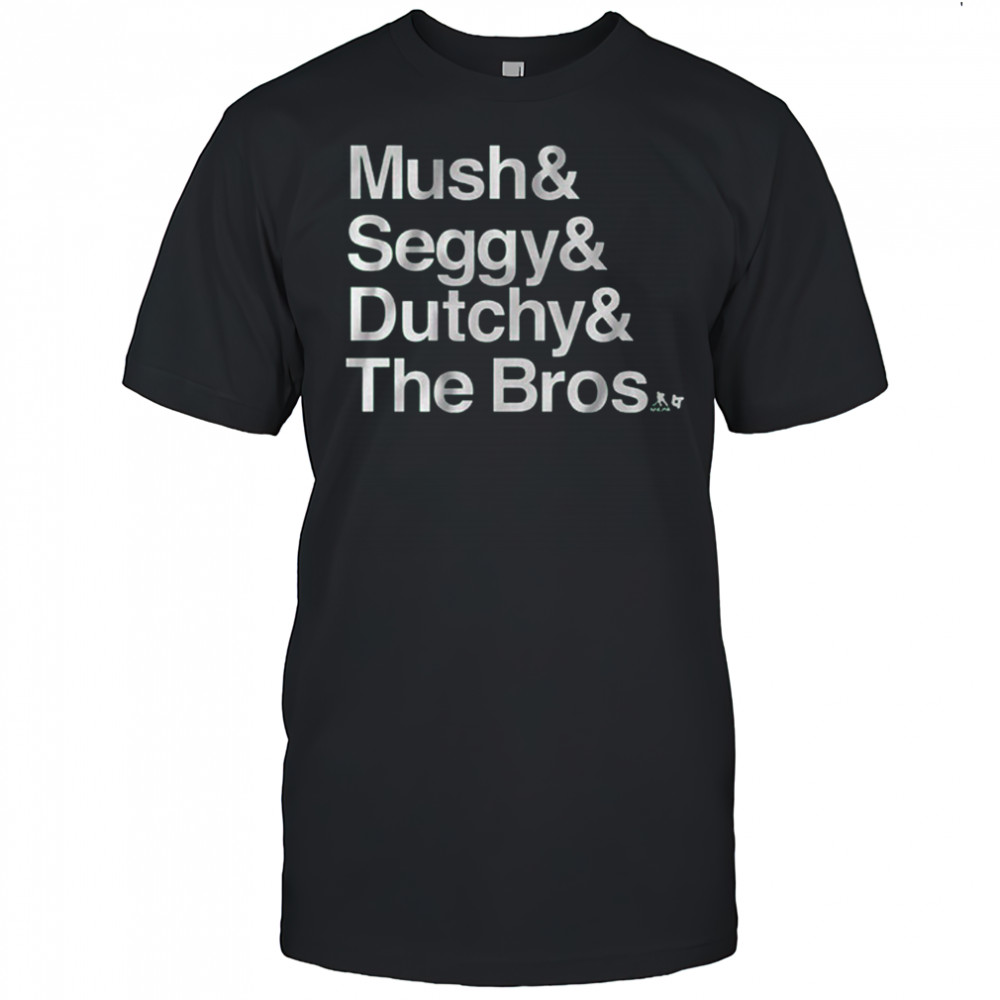 Dallas Stars Hockey Mush and Seggy and Dutchy and The Bros t-shirt