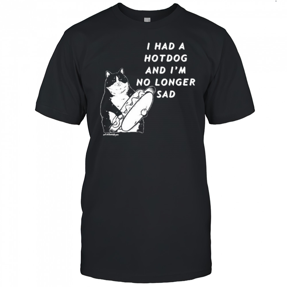 Danial Ryan Wearing I Had A Hotdog And I’m No Longer Sad t-shirt