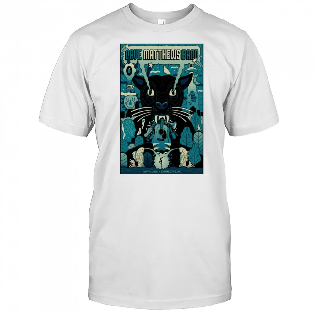Dave Matthews Band Show May 4 2025 First Ward Park Charlotte NC t-shirt