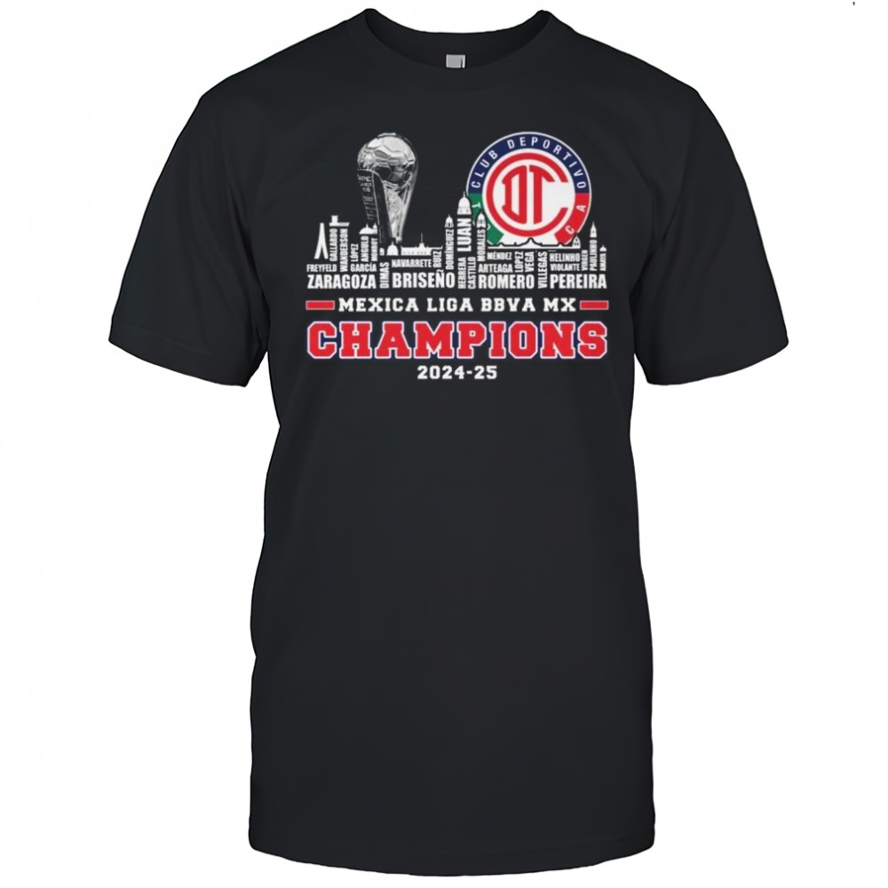 Deportivo Toluca F.C Mexica Liga Bbva Mx Champions 2024-25 SKyline Shirt