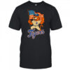 Detroit Tigers Paws mascot American flag shirt