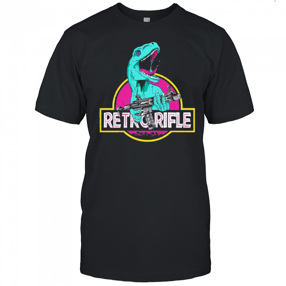 Dinosaur Retro Rifle T-shirt