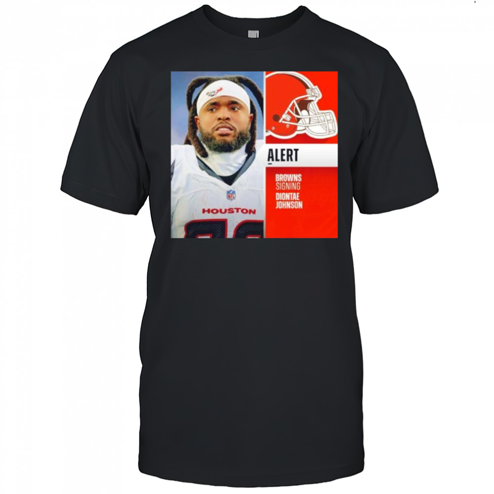 Diontae Johnson alert Cleveland Browns shirt