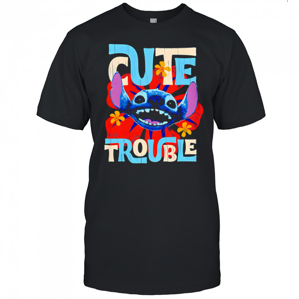 Disney Lilo Stitch Movie Live Action Stitch Cute Trouble shirt
