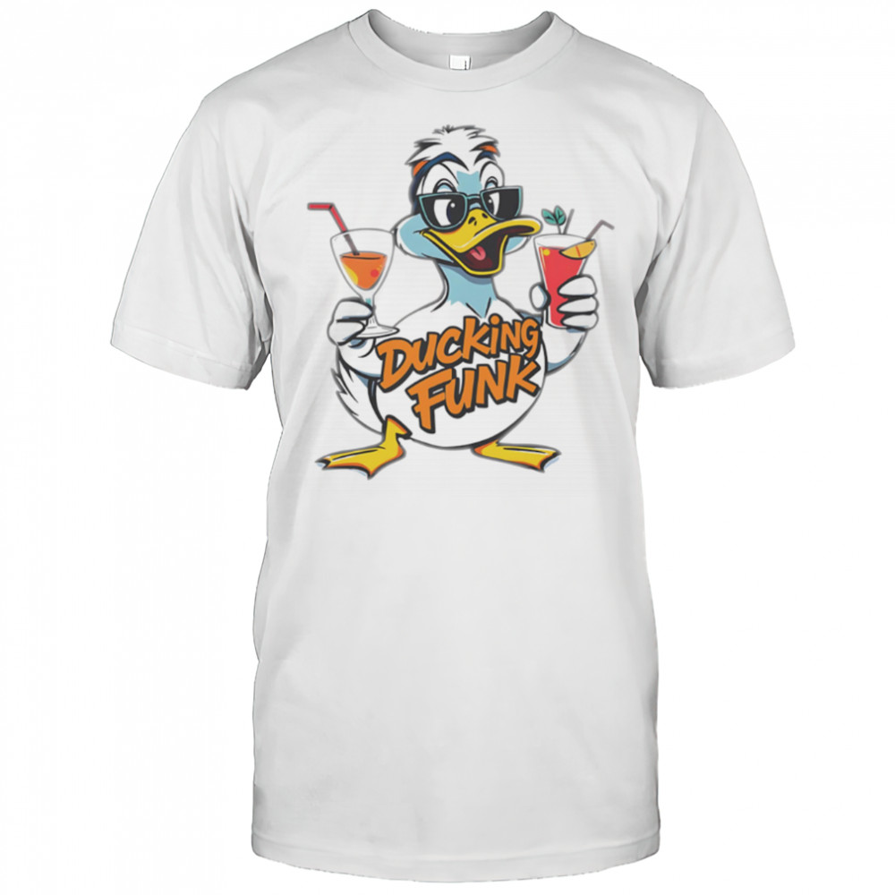 Ducking Funk Cocktails summer vibes cartoon shirt