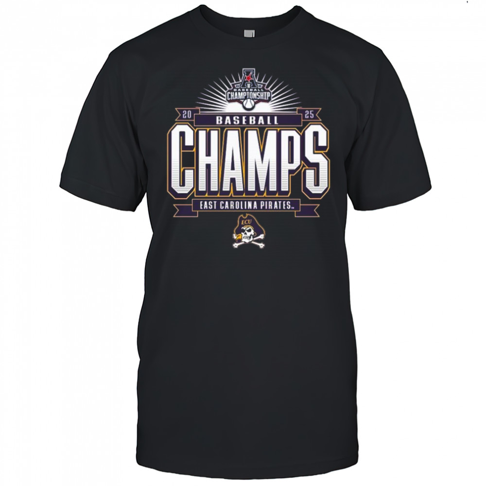 ECU Pirates 2025 AAC Baseball Tournament Champions Shirt