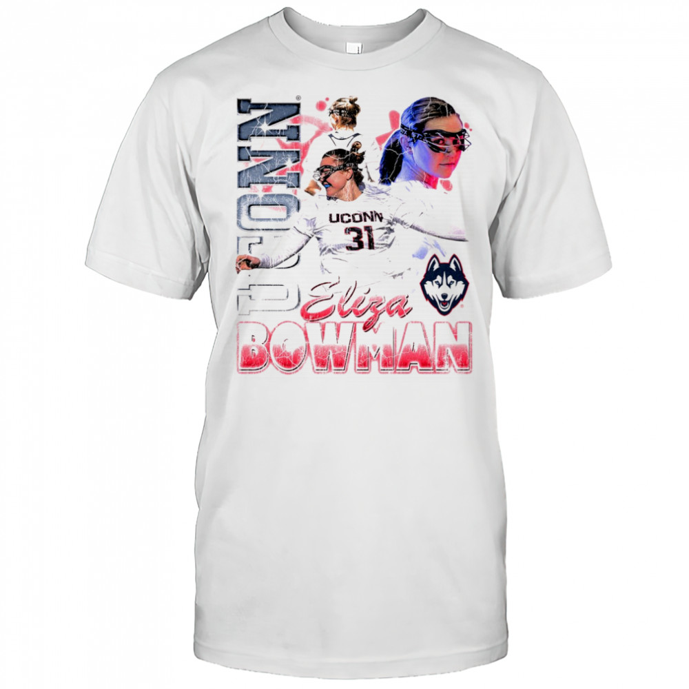 Eliza Bowman Uconn Huskies Lacrosse NCAA Division I 90s Graphic t-shirt