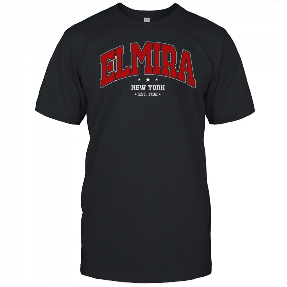 Elmira New York NY Souvenir College T-Shirt