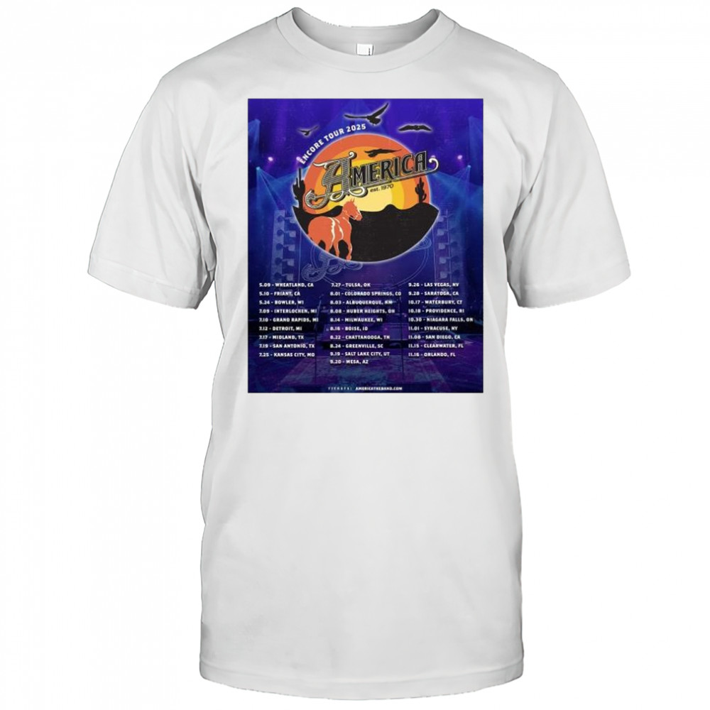 Encore Tour 2025 America est. 1970 Bowler, WI on Saturday May 24 t-shirt