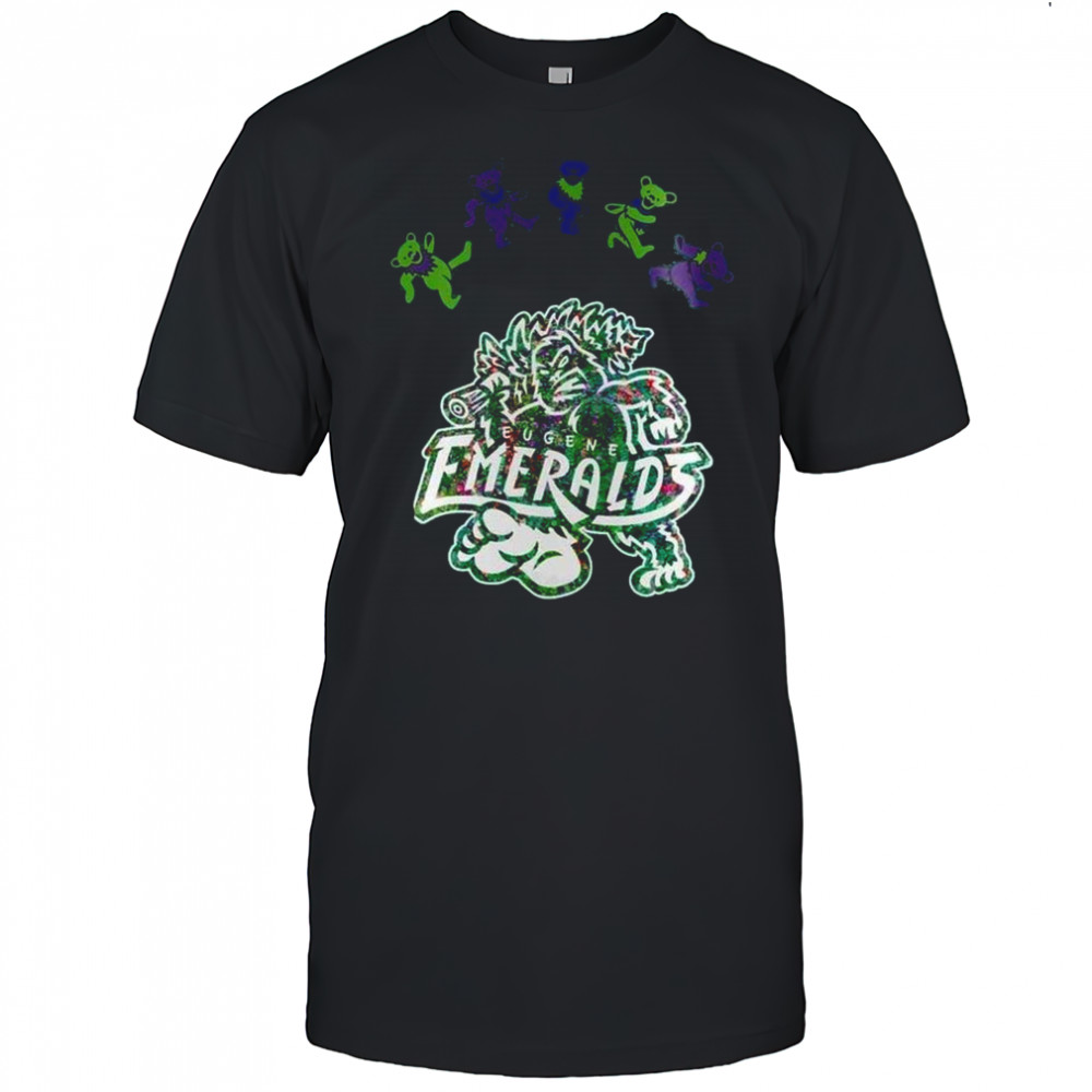 Eugene Emeralds Grateful Dead 60th Anniversary 2025 Baseball Shirt