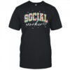 Floral Social Worker Flower Floral School Counselor shirt