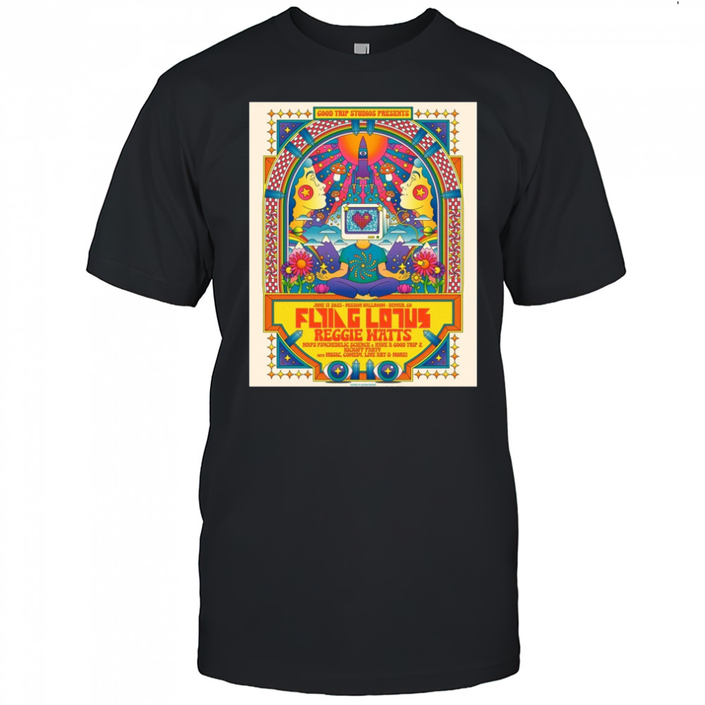 Flying Lotus And Reggie Watts Mission Ballroom Denver CO June 17 2025 Concert t-shirt