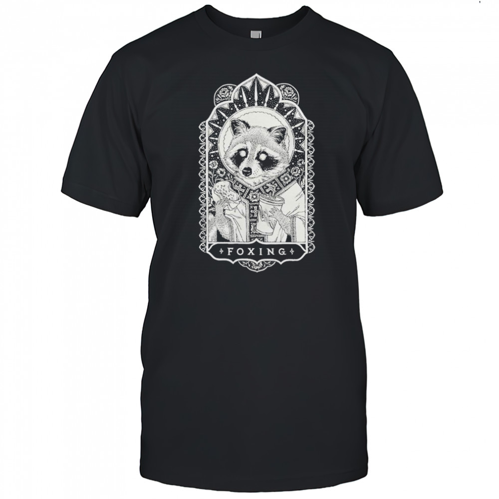 Foxing Raccoon Snacks T-shirt