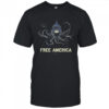 Free America Octopus T-shirt