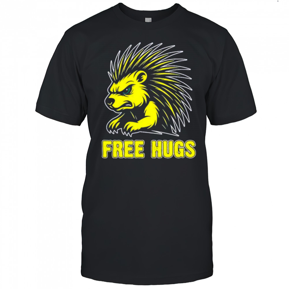Free hugs libertarian porcupine shirt