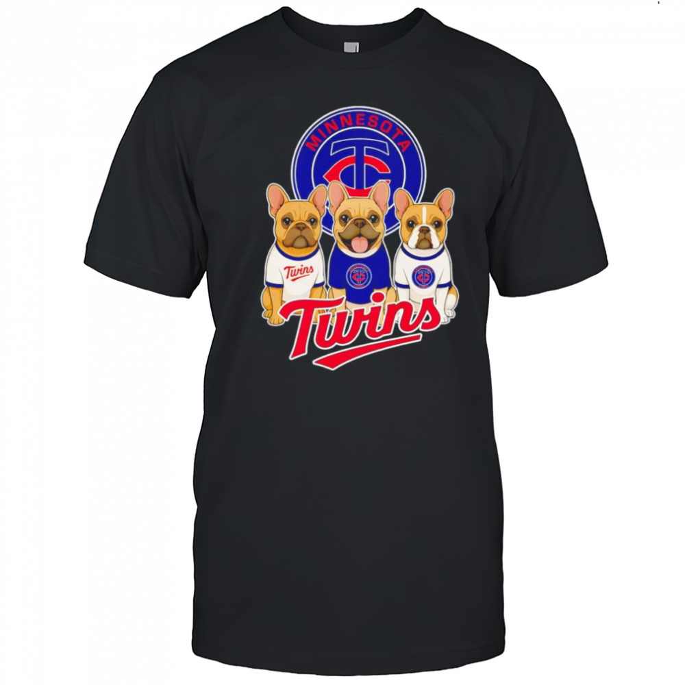 French Bulldog Minnesota Twins shirt