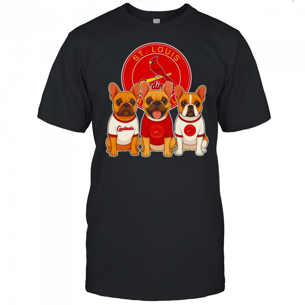 French Bulldogs St Louis Cardinals shirt