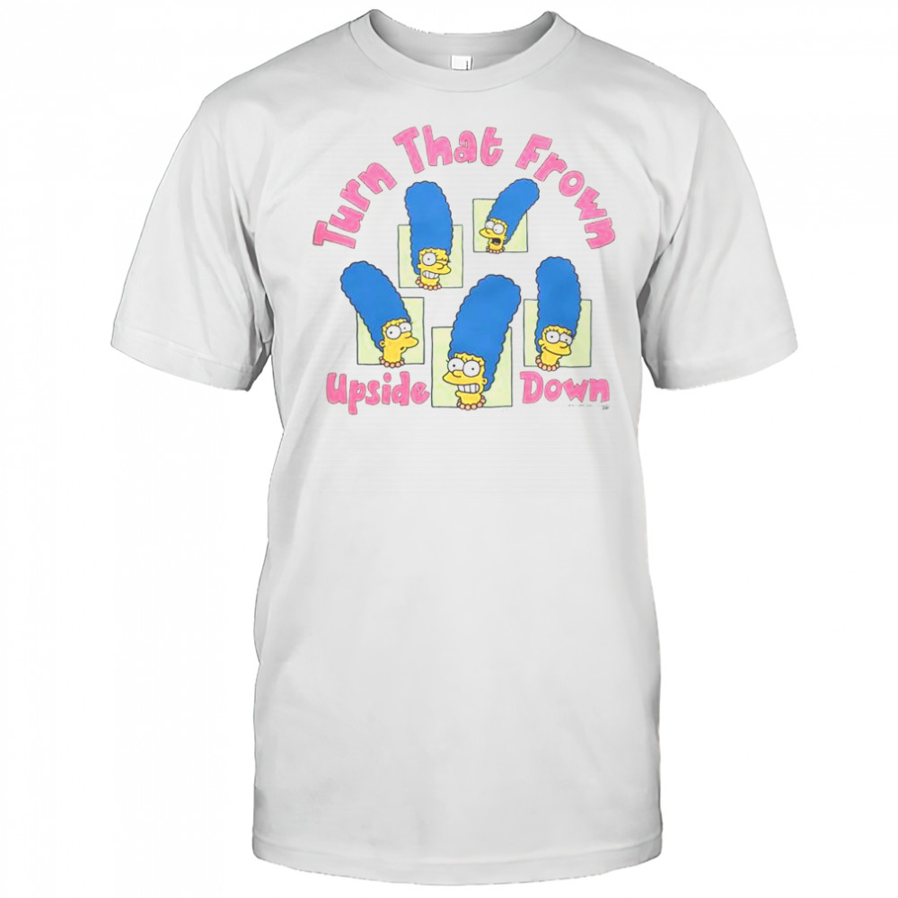 Funny The Simpsons Marge Turn That Frown Upside Down T-Shirt