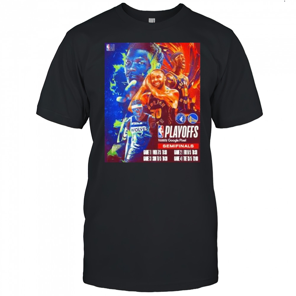 Game 1 of the Western Conference Semi-Final Minnesota and Golden State shirt