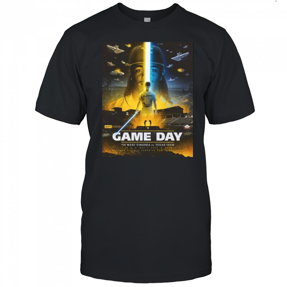 Game Day West Virginia Mountaineers vs Texas Tech Red Raiders May 4 2025 MLB at Kendrick Family Ballpark t-shirt