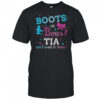 Gender Reveal Boots Or Bows TIA Can’t Wait To Know T-Shirt
