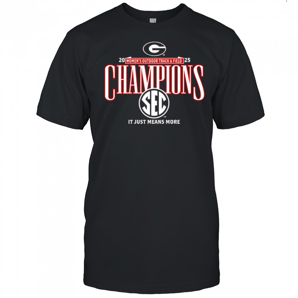 Georgia Bulldogs 2025 SEC Women’s Outdoor Track and Field Champions shirt