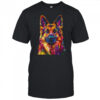 German Shepherd Dog Colorful Face Dog Lover Men Women shirt
