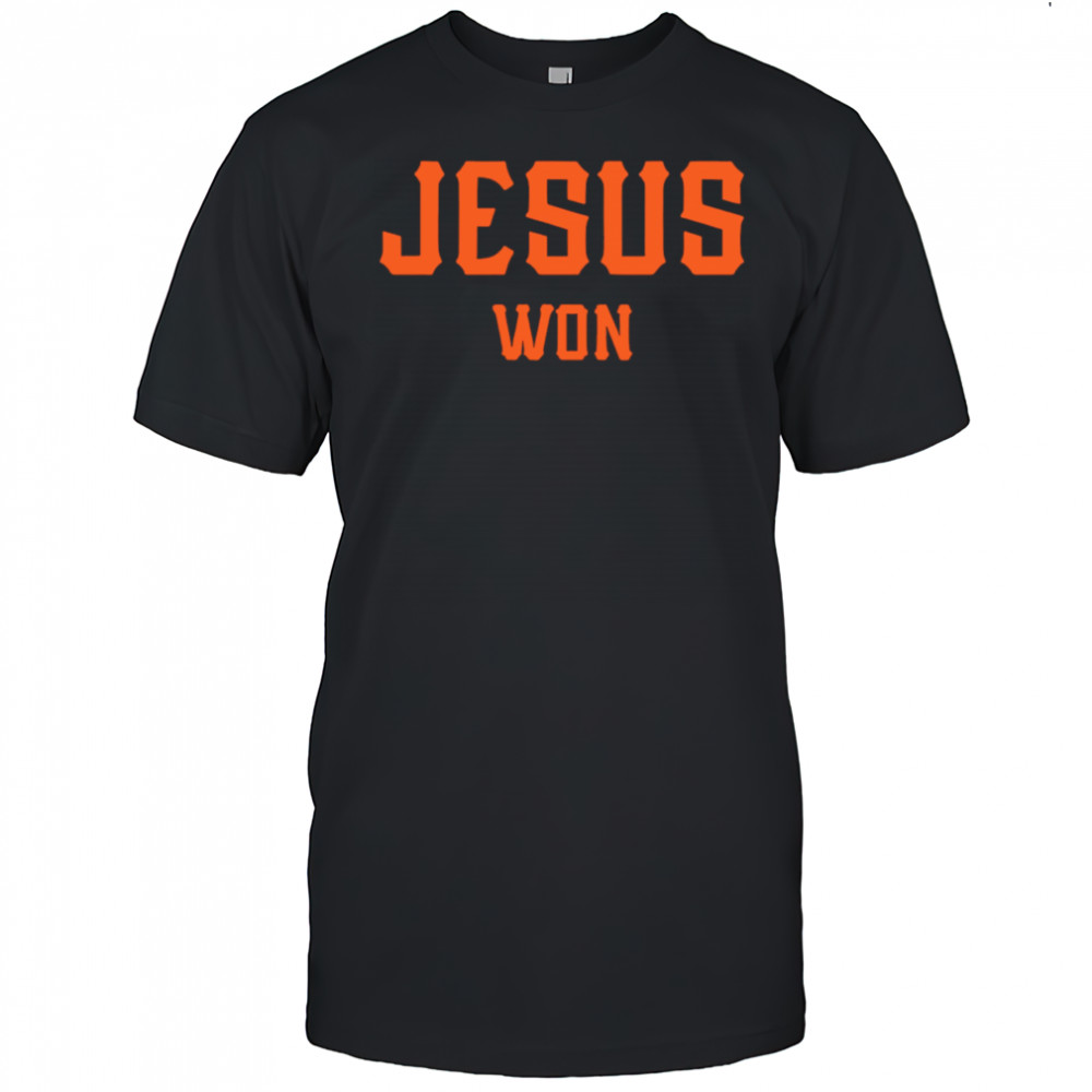 Giants Jesus Won 2025 shirt
