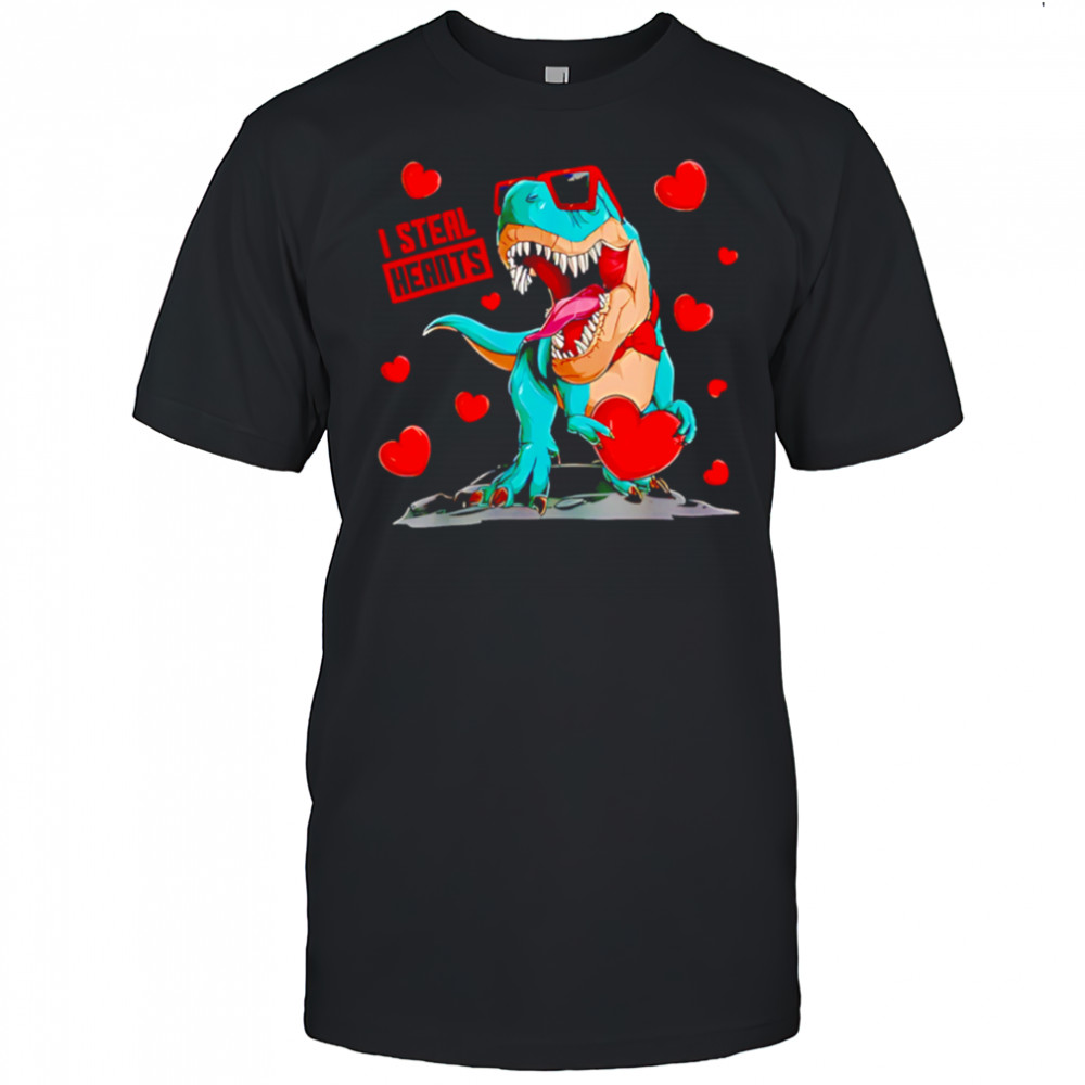 Gildan Love’S Day Dino I Steal Hearts shirt
