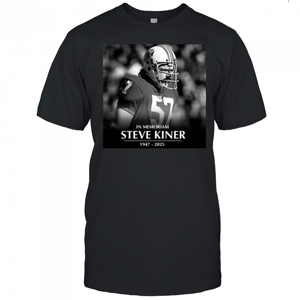 GilletteNation In Memoriam College Football Hall of Famer Steve Kiner 1947-2025 Poster t-shirt GilletteNation In Memoriam College Football Hall of Famer Steve Kiner 1947-2025 Poster t-shirt