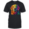 Golden Retriever Dog Colorful Face Dog Lover Men Women shirt