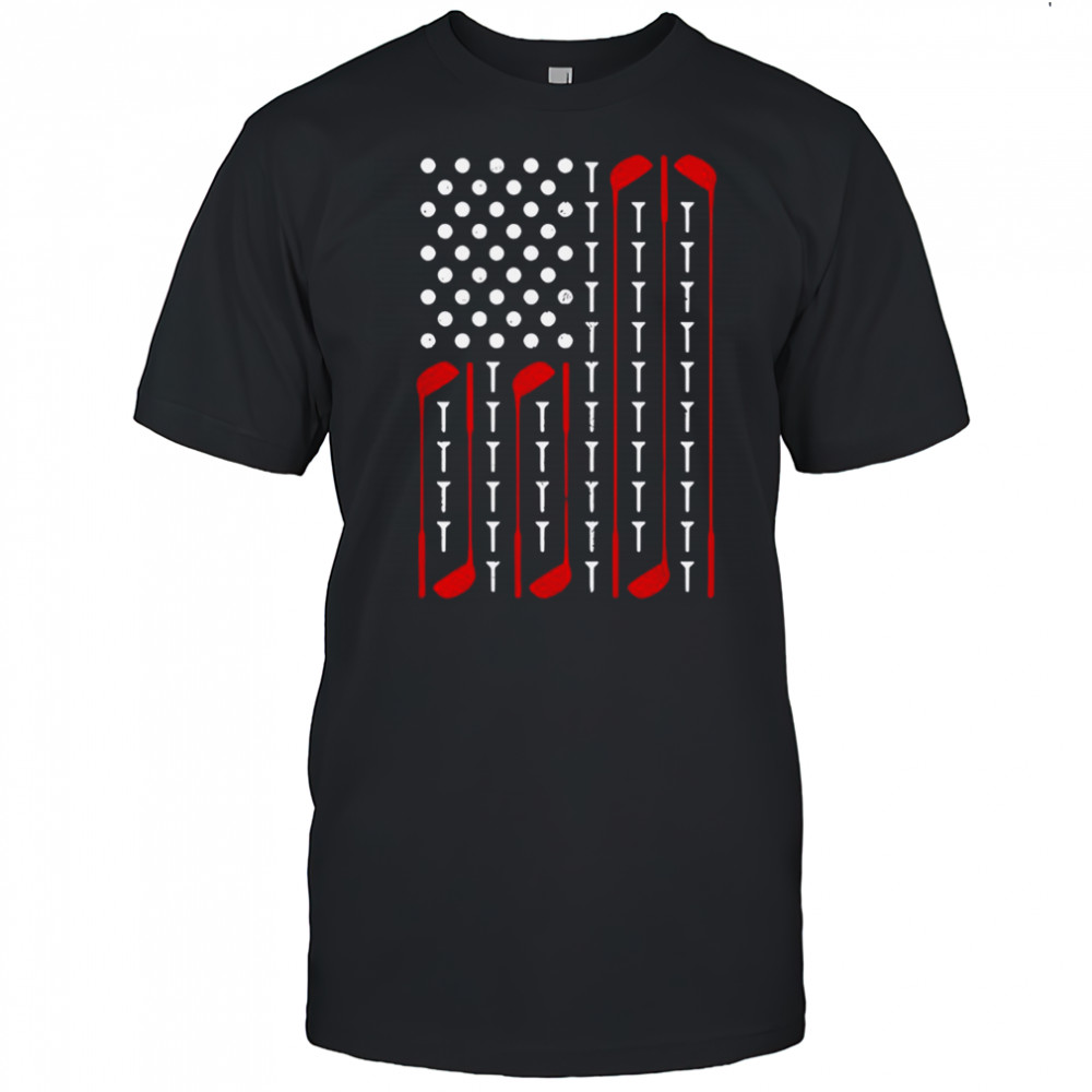 Golf American Flag T-Shirt