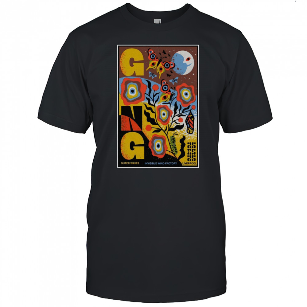 Gong Band Outer Waves May 25 2025 Invisible Wind Factory Liverpool UK Tour t-shirt