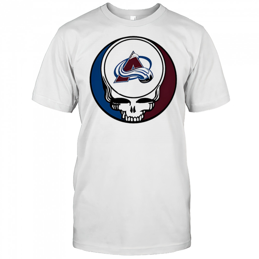 Grateful Dead with Colorado Avalanche NHL Hockey logo shirt