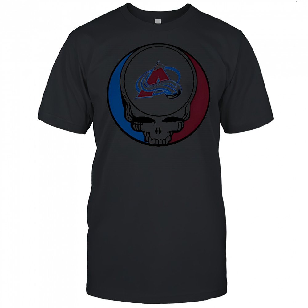 Grateful Dead with Colorado Avalanche NHL Hockey logo shirt