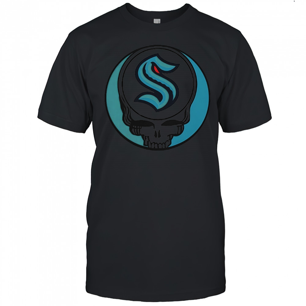 Grateful Dead with Seattle Kraken NHL Hockey logo shirt