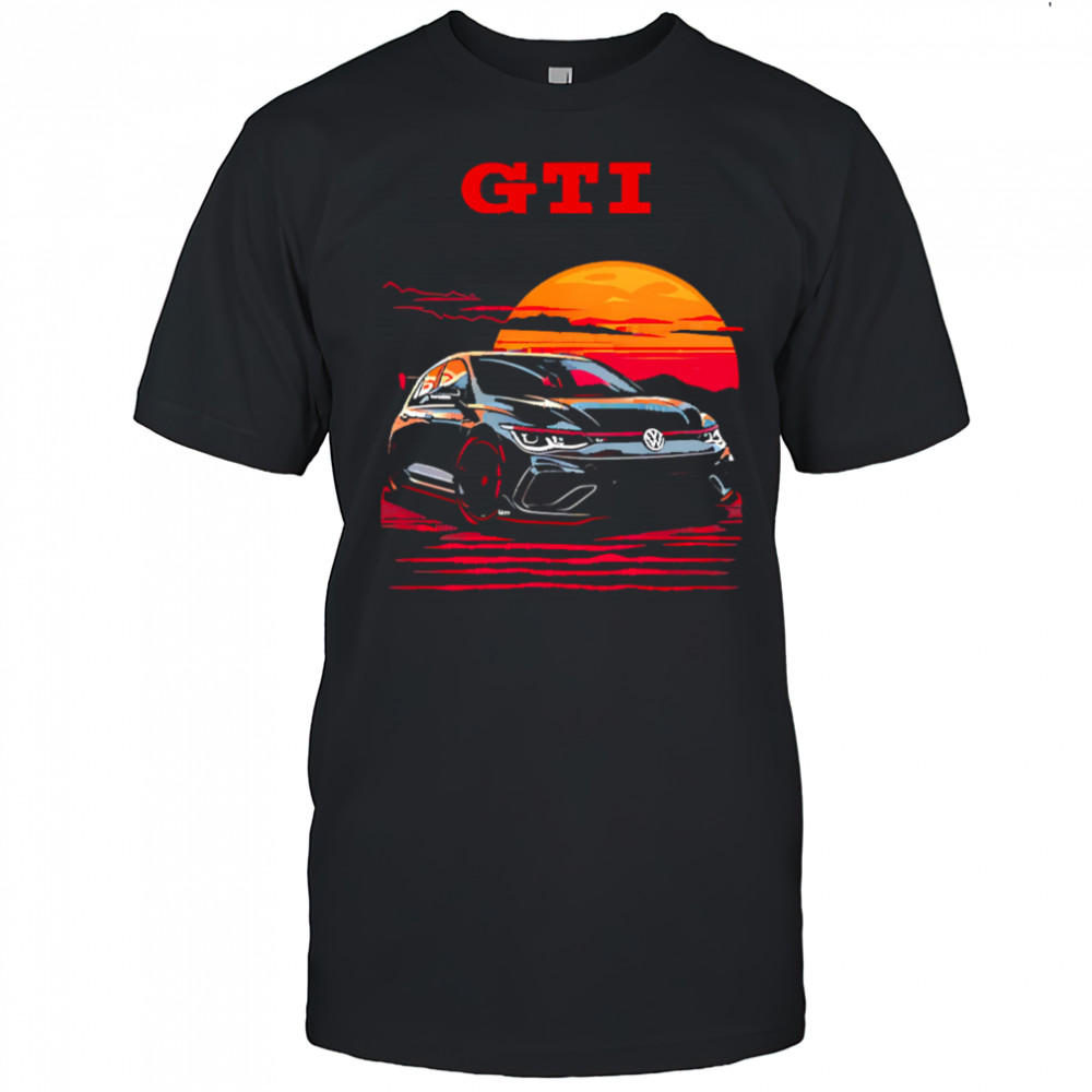 GTI car sunset shirt