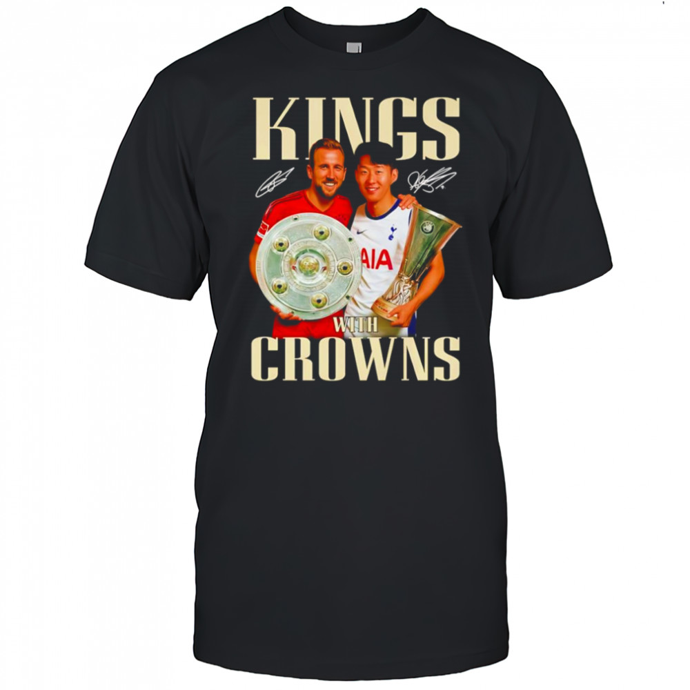 Harry Kane and Son Heung Min Kings with crowns shirt