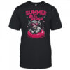 Hello Summer Vibes Highland Cow Funny Beach Vacation shirt