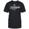 Holy Cross Crusaders 2025 Patriot League Champions Trophy Logo T-Shirt